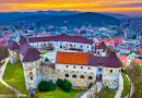Vista aérea de Ljubljana, Eslovênia