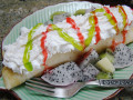 Crepe de Fruta do Dragão e Kiwi