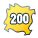 200 peças Elegante