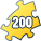200 peças Espiral