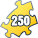 250 peças Espiral